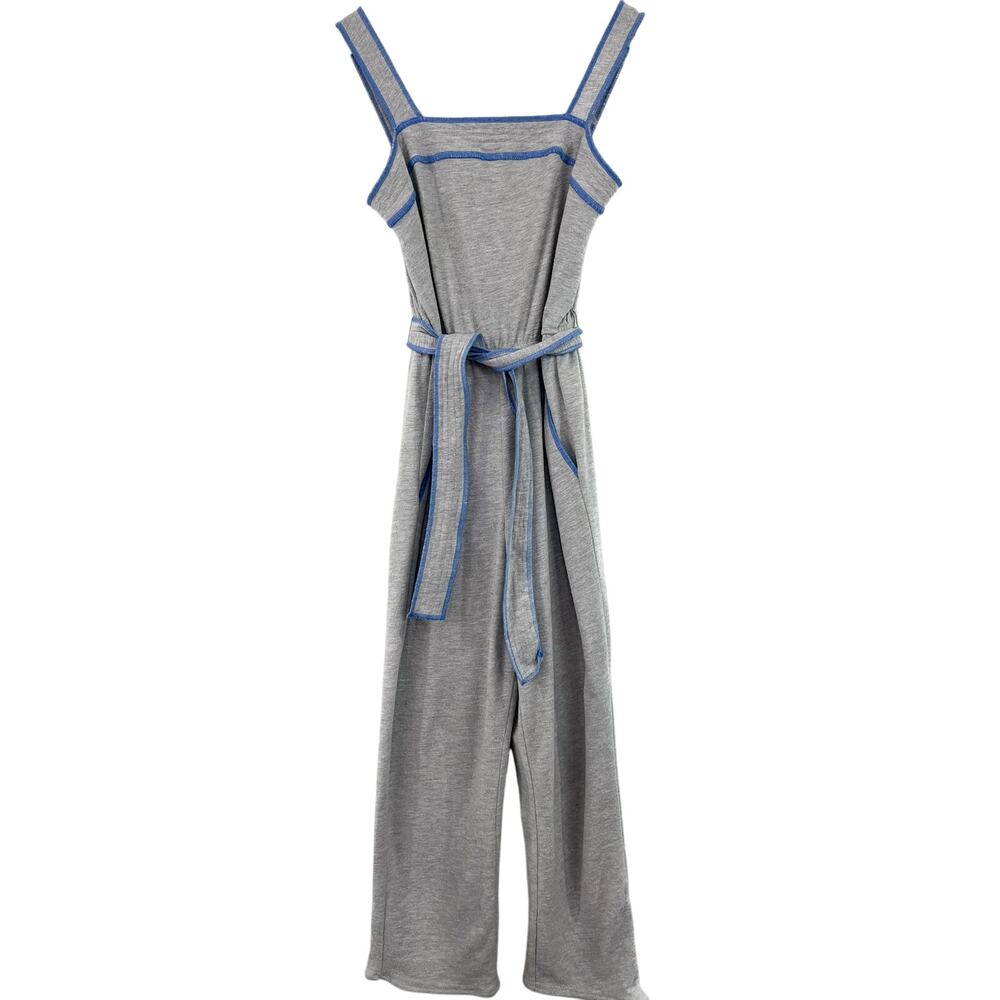 Anthropologie Madeline Gray Jumpsuit Comfy Casual Relaxed Loungewear - Picture 2 of 8